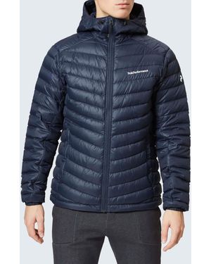 Peak Performance Frost Down Hooded Jacket - Blue