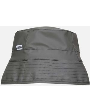 Rains Waterproof Matte Shell Bucket Hat - Grey