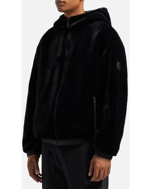 Moose Knuckles Borden Shell Mono Bunny Hoodie - Black