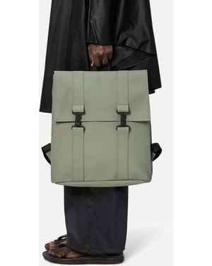 Rains Msn Matte Shell Backpack - Green