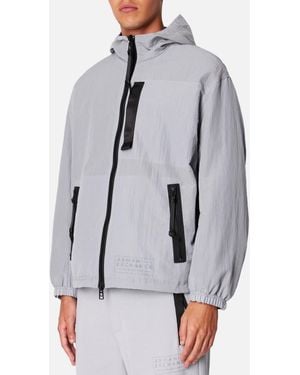 ARMANI EXCHANGE Tech Lightweight Shell Jacket - Gray