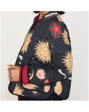 Never Fully Dressed Reversible Mystical Quilted Jersey Jacket - Blue