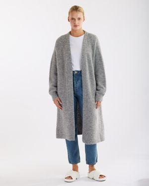 Amelius Thea Long Alpaca Cardigan - Blue