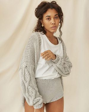THE KNOTTY ONES Tom Cotton Cardigan - Natural