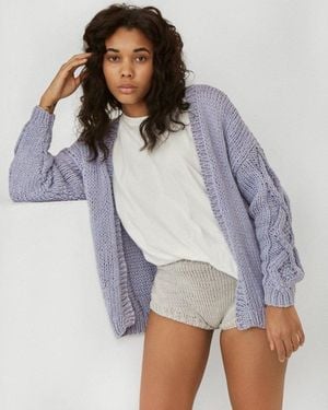 THE KNOTTY ONES Tom Cotton Cardigan - Blue
