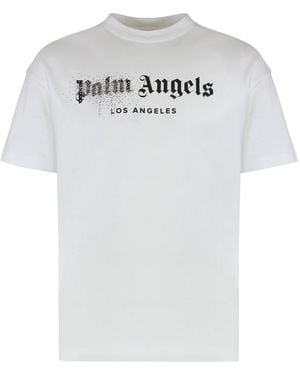 Palm Angels Round Neck T-Shirt - Gray