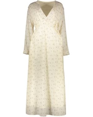 Fabiana Filippi Long Cotton Chemisier Dress in White | Lyst