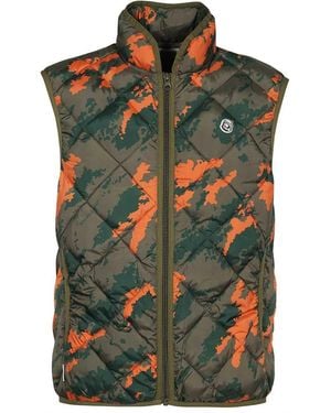 BBCICECREAM Full Zip Down Vest - Green