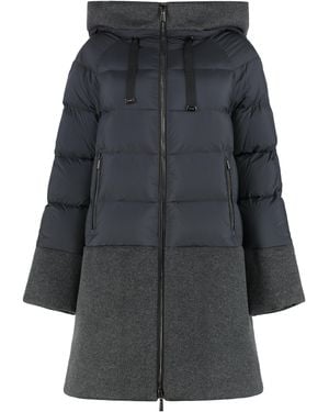 【送料&関税込】Moorer Ainara Hooded Down Jacket Moorer Ainara Hooded Down Jacket in Black | Lyst