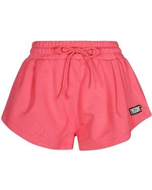 MSGM Cotton Shorts - Red