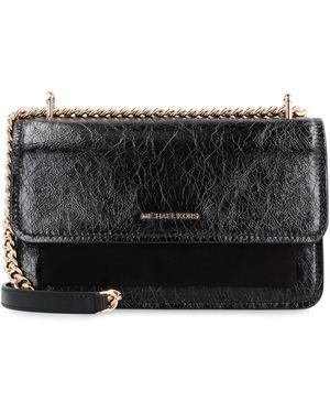 MICHAEL Michael Kors Claire Leather Shoulder Bag - Black