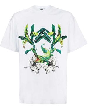 MSGM Cotton T-Shirt - White