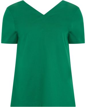 Herno Elegant V-Neck T-Shirt - Green