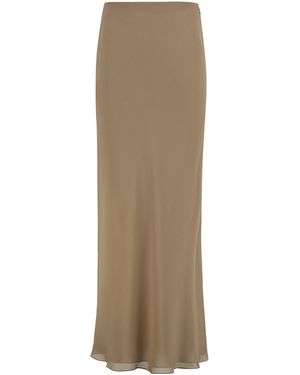 KHAITE Silk Skirt - Natural