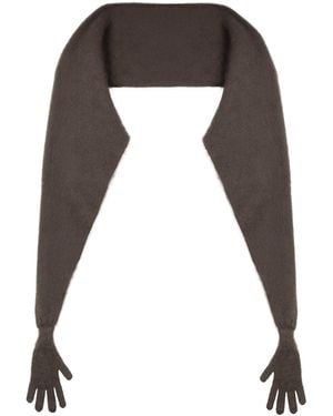 Moschino Mohair Cape Coat - Black