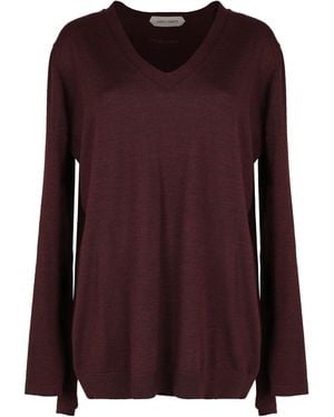 Alberta Ferretti Plum Shirt With Long Sleeves, Elegant And Versatile - Purple