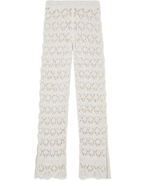 Alanui Straight Pants - White