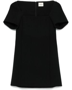 KHAITE Benji Mini Dress - Black