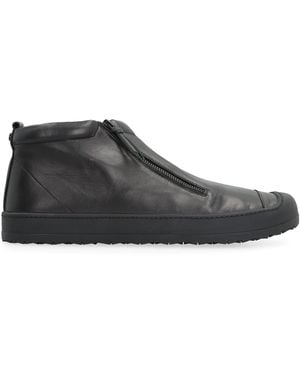 Volta Footwear Leather High-Top Sneakers - Black