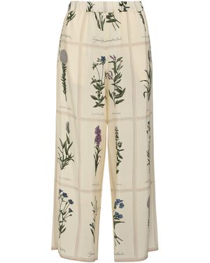 Weekend by Maxmara Lory Crêpe Pants - Natural