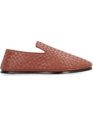 Bottega Veneta Sunday Leather Slippers - Pink