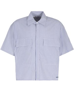B1 Archive Striped Cotton Shirt - Blue