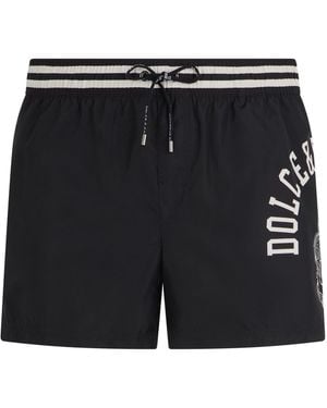 Dolce & Gabbana Swimsuit With Print - Black