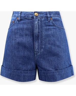 ショートパンツ VALENTINO Valentino Garavani denim shorts (B3DD18S94C 558) Blue Embellished denim shorts | VALENTINO GARAVANI | NET-A