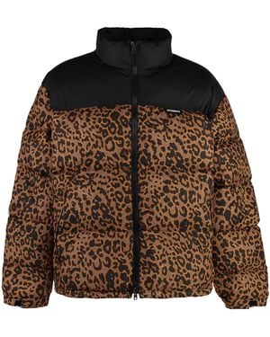 Vetements Full Zip Down Jacket - Brown