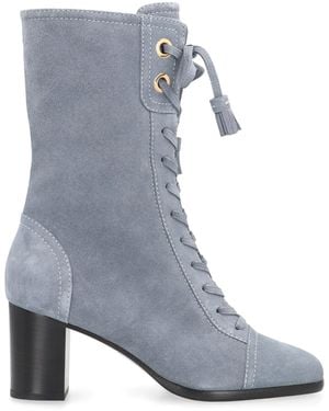 Alberta Ferretti Suede Boots - Gray