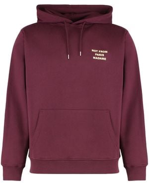 Drole de Monsieur Sweatshirt With Slogan - Purple