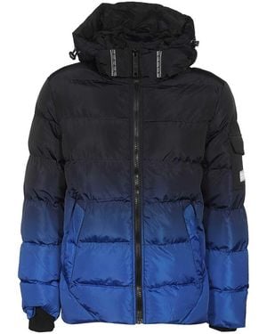 Point Zero Hooded Down Jacket - Blue