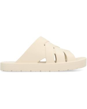 Bottega Veneta Rubber Slides - White