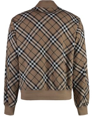 Burberry Wool Bomber-Style Jacket - Grey