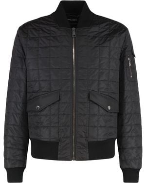 Dolce & Gabbana Padded Bomber Jacket - Black