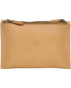 Il Bisonte Leather Clutch - Natural