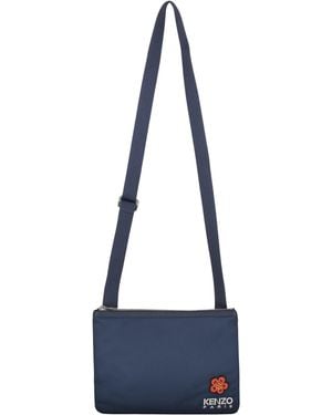 KENZO Fabric Shoulder Bag - Blue