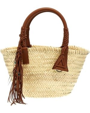 Alanui 'Icon Palm Leaf Small' Handbag - Metallic