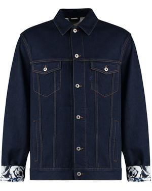 Burberry Cotton Jacket For - Blue