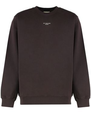 Drole de Monsieur Slogan Classic Crewneck Sweatshirt - Gray