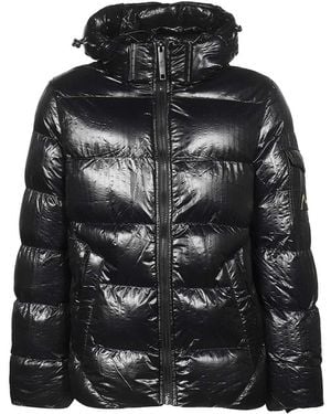 Point Zero Hooded Down Jacket - Black