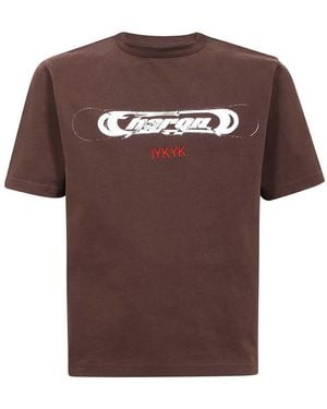 Heron Preston Cotton T-Shirt - Brown