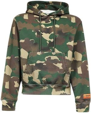 Heron Preston Cotton Hoodie - Green