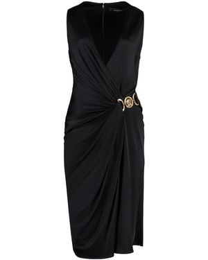 ワンピース VERSACE SS23 Black jersey dress (10100001A01253 1B000) Versace Jeans Couture Jersey dress - black/gold/black - Zalando