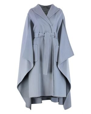 Alberta Ferretti Belted Coats - Blue