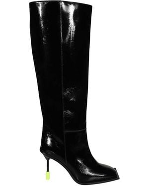MSGM Leather Boots - Black