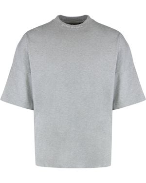 Palm Angels Crew Neck T-Shirt - Gray