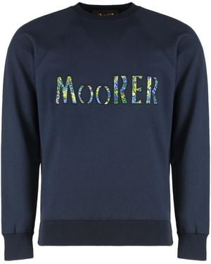 Moorer Jeff Logo Sweatshirt - Blue