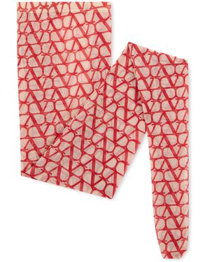 Valentino Garavani Tights With Logo - Red