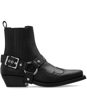 Ganni Western Fitted Chelsea Boots Women - Black
